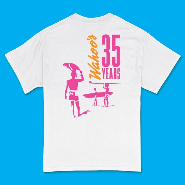 35Th Anniversary White Tee Back